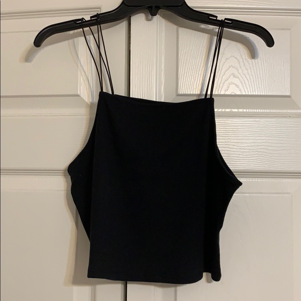 Black crop top